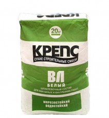 Крепс ВЛ, шпатлевка цементная 20 кг