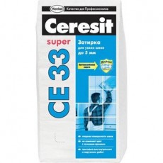 Ceresit СЕ 33, затирка белая цементная 25 кг