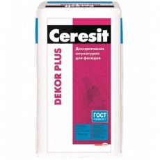 Ceresit Dekor Plus, штукатурка цементная 25 кг