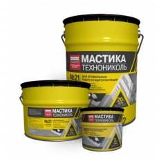 Технониколь Мастика кровельная №21, гидроизоляция битумная 20 кг