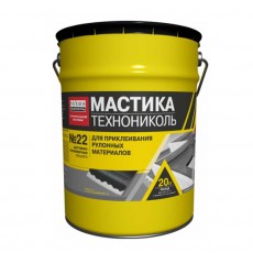 Технониколь Мастика Вишера №22, гидроизоляция битумная 20 кг