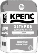 Крепс, затирка серая цементная 20 кг