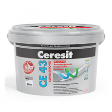 Ceresit СЕ 43, затирка дымчатая белая цементная 2 кг