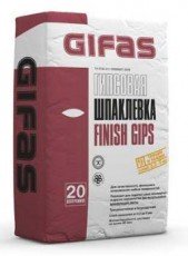Gifas Finish Gips, шпатлевка гипсовая 20 кг