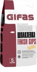 Gifas Finish Gips, шпатлевка гипсовая 5 кг