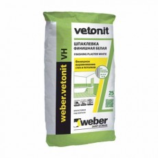 Vetonit weber.vetonit VH, шпатлевка цементная 20 кг