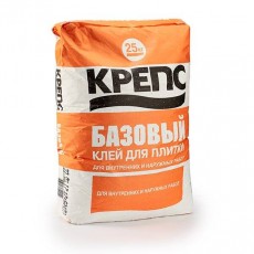 Крепс Базовый, клей для плитки и керамогранита 25 кг