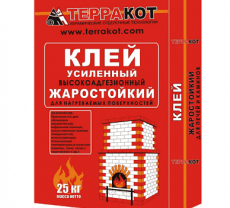 Терракот жаростойкий, клей для плитки и керамогранита 5 кг
