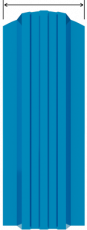 Штакетник металлический Style П-образный