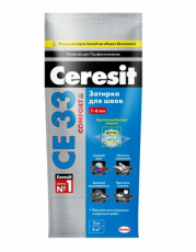 Ceresit СЕ 33, затирка Comfort графит 2 кг