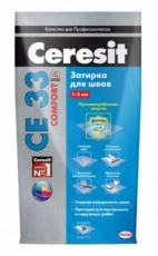 Ceresit СЕ 33, затирка Comfort серая 2 кг