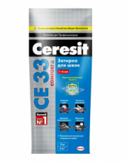 Ceresit СЕ 33, затирка Comfort темно-коричневая 2 кг